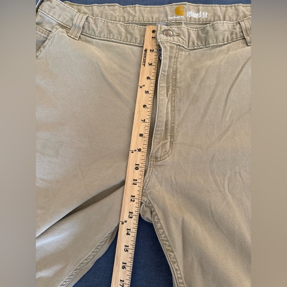 Carhartt Men’s Cargo Shorts SZ 42 Relaxed Fit Khaki Utility Work Pockets Summer - Picture 6 of 9